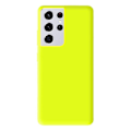 Miniatyrbild 1 av 5: Neon gul silikonfodral - Kompatibel med Samsung Galaxy S21 Ultra fluorescerande gul