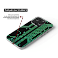 Miniatyrbild 3 av 6: Siliconfodral - Kompatibel med Xiaomi Redmi Note 13 5G - design med geek-kretsstruktur Transparent