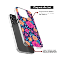 Miniatyrbild 4 av 6: Siliconcase med tryck - 1001 skal - iPhone 16 Pro - Exotiska blommor - Optimal skydd - Mjuk Transparent