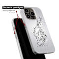 Miniatyrbild 6 av 6: Silicone-skal - Kompatibel med Apple iPhone 14 Plus - design vals av noter Transparent
