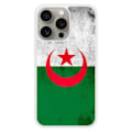 Miniatyrbild 1 av 6: Reinforced silicone case printed compatible with Apple iPhone 15 Pro Algerian flag Transparent