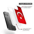 Miniatyrbild 6 av 6: Siliconfodral med förstärkning och tryck kompatibel med Samsung Galaxy S22 Ultra Turkiets flagga Transparent