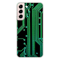Miniatyrbild 1 av 6: Siliconfodral - Kompatibel med Samsung Galaxy S22 Plus - design med geek-kretsstruktur Transparent