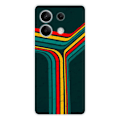 Miniatyrbild 1 av 6: Siliconfodral - Kompatibel med Xiaomi Redmi Note 13 5G - retro linjer design Transparent