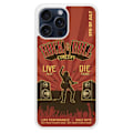 Miniatyrbild 1 av 6: Coque i silikon förstärkt, tryckt, kompatibel med Apple iPhone 15 Pro Max Rock and roll Transparent