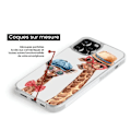 Miniatyrbild 3 av 6: Siliconförstärkt tryckt skal kompatibelt med Apple iPhone 13 Pro Rolig Giraff Transparent