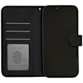 Miniatyrbild 3 av 5: Fodral med flik - Apple - iPhone 7/8/SE 2020 - Syntetiskt läder svart - Magnetisk stängning - Inbyggt stativ svart