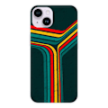 Miniatyrbild 1 av 6: Siliconfodral - Kompatibel med Apple iPhone 14 - design med retro linjer Transparent