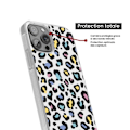 Miniatyrbild 4 av 6: Siliconförstärkt tryckt skal kompatibel med Samsung Galaxy A05S Färgglad leopard Transparent