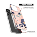 Miniatyrbild 4 av 6: Siliconfodral - Kompatibel med Samsung Galaxy A15 - design i färgkoordination Transparent