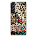 Miniatyrbild 1 av 6: Siliconförstärkt tryckt skal kompatibelt med Samsung Galaxy S22 Plus Graffiti 1 Transparent