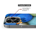 Miniatyrbild 5 av 6: Siliconfodral - Kompatibel med Apple iPhone 14 Plus - design fjäril blå pebble Transparent