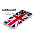 Miniatyrbild 3 av 6: Siliconförstärkt tryckt skal kompatibelt med Apple iPhone 15 Plus England flagga Transparent