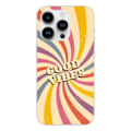 Miniatyrbild 1 av 6: Siliconfodral - Kompatibel med Apple iPhone 14 Pro - designen good vibes Transparent