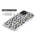 Miniatyrbild 3 av 6: Siliconfodral med förstärkt tryck kompatibel med Samsung Galaxy S24 FE, färgglad leopard Transparent