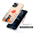 Miniatyrbild 5 av 6: Coque i silikon förstärkt tryckt kompatibel med Apple iPhone 13 En vänlig vind Transparent