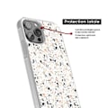 Miniatyrbild 4 av 6: Siliconförstärkt tryckt skal kompatibelt med Apple iPhone 16 Pro Terrazzo färg Transparent