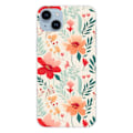 Miniatyrbild 1 av 6: Silicone Case Printed - 1001 Cases - iPhone 15 Plus - Flower Wall Pattern - Optimal Protection - Flexible Transparent
