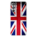 Miniatyrbild 1 av 6: Siliconfodral - Kompatibel med Samsung Galaxy M55 5G - design med Englandsflagga Transparent