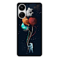 Miniatyrbild 1 av 6: Siliconfodral - Kompatibel med Xiaomi Redmi 13C 4G - design med kosmonaut och ballonger Transparent