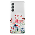 Miniatyrbild 1 av 6: Siliconfodral med tryck - 1001 Fodral - Galaxy M55 5G - Blomstrande Vår - Mjuk - Transparent Transparent
