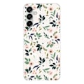Miniatyrbild 1 av 6: Siliconetui Med Tryck - 1001 Etui - Samsung Galaxy M15 5G - Blommönster - Optimalt Skydd - Flexibelt Transparent