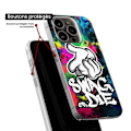 Miniatyrbild 6 av 6: Siliconfodral - Kompatibel med Apple iPhone 15 - design swag or die Transparent