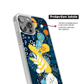 Miniatyrbild 4 av 6: Siliconförstärkt skal med tryck kompatibelt med Samsung Galaxy S24 FE Havsblommor Transparent