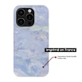 Miniatyrbild 2 av 6: Siliconfodral - Kompatibel med Apple iPhone 16 Pro - design i blå marmor Transparent