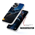 Miniatyrbild 5 av 6: Förstärkt silikonfodral med tryck kompatibelt med Apple iPhone 14 Endast i berget Transparent