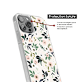 Miniatyrbild 4 av 6: Coque i silikon med förstärkning, tryckt, kompatibel med Apple iPhone 14 Plus Blommor Transparent