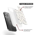 Miniatyrbild 6 av 6: Siliconförstärkt tryckt skal kompatibelt med Apple iPhone 16 Pro Terrazzo färg Transparent