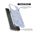 Miniatyrbild 4 av 6: Siliconfodral - Kompatibel med Samsung Galaxy S23 Ultra - mönster av blå marmor Transparent