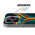 Miniatyrbild 5 av 6: Siliconfodral - Kompatibel med Samsung Galaxy S22 Plus - retro linjer design Transparent