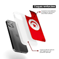 Miniatyrbild 6 av 6: Siliconförstärkt tryckt fodral kompatibel med Samsung Galaxy S23 Plus Tunisiens flagga Transparent