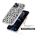 Miniatyrbild 5 av 6: Coque i förstärkt silikon med tryck kompatibel med Samsung Galaxy S23 färgglad leopard Transparent