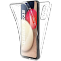 Miniatyrbild 1 av 5: Heltäckande skal 360° - Kompatibel med Samsung Galaxy A02S – Dubbel genomskinlig skydd Transparent