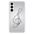 Miniatyrbild 1 av 6: Coque i förstärkt silikon med tryck kompatibel med Samsung Galaxy A15 Noternas vals Transparent