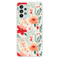 Miniatyrbild 1 av 6: Siliconefodral - 1001 Fodral - Galaxy A73 5G - Mönster Blomvägg - Optimalt Skydd - Mjuk Transparent