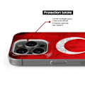 Miniatyrbild 5 av 6: Siliconfodral - Kompatibel med Samsung Galaxy S22 - design med Turkiets flagga Transparent