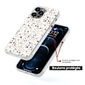 Miniatyrbild 5 av 6: Siliconförstärkt skal med tryck, kompatibelt med Samsung Galaxy S24 Plus, Terrazzo-färg Transparent