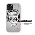 Miniatyrbild 2 av 6: Förstärkt silikonskal med tryck, kompatibel med Apple iPhone 16 Plus Skull Music Transparent