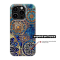 Miniatyrbild 2 av 6: Siliconfodral tryckt - 1001 fodral - Apple iPhone 16 Pro - Blå mandala - Optimal skydd - TPU Gel Transparent