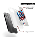 Miniatyrbild 6 av 6: Siliconförstärkt tryckt skal kompatibelt med Samsung Galaxy S24 FE Coq Français Transparent