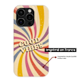 Miniatyrbild 2 av 6: Silikonskal - Kompatibel med Apple iPhone 16 Plus - design good vibes Transparent