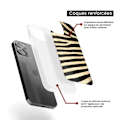 Miniatyrbild 6 av 6: Silicone förstärkt skal med tryck kompatibelt med Samsung Galaxy S24 Ultra Zebra Transparent