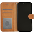 Miniatyrbild 3 av 5: Fodral med flik - Syntetiskt läder - Apple iPhone 11 Pro Max - Magnetstängning - Inbyggt stöd - Kortfack kamel