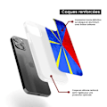 Miniatyrbild 6 av 6: Siliconförstärkt tryckt fodral kompatibelt med Apple iPhone 15 Pro Max Flera La Réunion Transparent