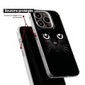 Miniatyrbild 6 av 6: Siliconfodral - Kompatibel med Samsung Galaxy A55 5G - design med kattögon Transparent