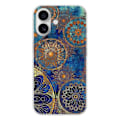 Miniatyrbild 1 av 6: Siliconfodral med tryck - 1001 skal - Apple iPhone 16 - Blå mandala - Optimalt skydd - Semihård Transparent